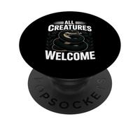 All Creatures Welcome Wildlife Forest Snake Lover PopSockets Adhesive PopGrip