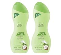 All Day Aloe Body Lotion with Coconut Milk & Aloe Vera | 100% Natural Moisturiser for Soft, Hydrated Skin | For Women & Men | 250ml (Pack of 2)