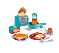 All Day Breakfast Cook Set - Includes: Toaster, Toast Rack, 4 x Slices of Toast, Saucepan & Lid, Egg, Bacon, Sausage, Butter, 2 x Cutlery, 2 x Plates