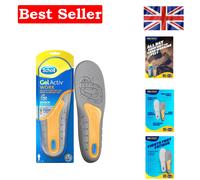 Scholl Men’s Gel Active Work Insoles UK Size 7 to 12 ABSORBS IMPACT AND REDUCES