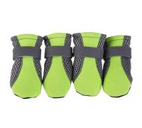 All-Day Summer Dog Boots - Breathable Waterproof Tech With Reflective Strips(Green,XL)