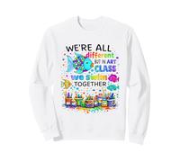 All Different In Art Class We Swim Together Fish Art Teacher Sweatshirt