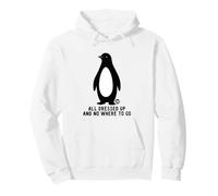 All Dressed Up And Nowhere To Go Penguin Pullover Hoodie