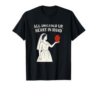 All Dressed Up Heart in Hand Wedding Design T-Shirt