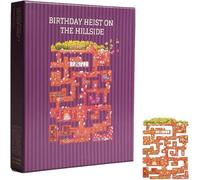 All-Edge Jigsaw Challenge, 501pcs Edge Puzzle Kit, Birthday Heist on the Hillside Puzzle, High Difficulty Brain Teaser for Adults, Unique Family Game Night Group Activity (Purple)