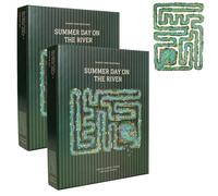 All-Edge Jigsaw Challenge - Every Piece is a Challenge, Edge Piece Puzzle Summer Day on The River Edgepiece Puzzles, Unique Puzzle for Adults, Fun and Challenging, for Family Time (2PC)