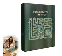 All-Edge Jigsaw Challenge - Every Piece is a Challenge, Summer Day on The River Edge Piece Puzzle, Unique Puzzle for Adults & Kids, Fun and Challenging for Family Time