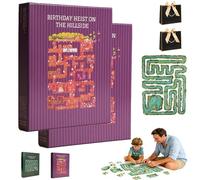 All-Edge Jigsaw Challenge, Summer Day on the River Puzzle, Edge Piece Puzzle-Every Piece Is a Challenge, 501 Piece Fun and Challenging Puzzle Game for Adults & Families Time Relax(Purple-2PCS)