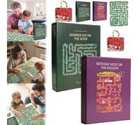 All Edge Jigsaw Puzzle, Every Piece Is a Challenge, 501 Piece Difficult Adult Puzzle with Unique All-Edge Design, Summer Day on the River Puzzles High Difficulty Artwork for Family Relax(#A+B)