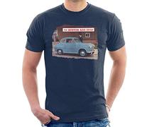 All+Every Austin A35 Saloon British Motor Heritage Men's T-Shirt Navy Blue