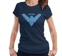 All+Every Batman Nightwing Logo Women's T-Shirt Navy Blue