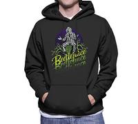 All+Every Beetlejuice Halloween Striped Suit Men's Hooded Sweatshirt Black
