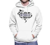 All+Every Beetlejuice Sandworm Logo Men's Hooded Sweatshirt White