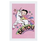 All+Every Betty Boop Be You Unicorn Stars A3 Print