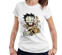 All+Every Betty Boop Ez Rider Betty Women's T-Shirt White