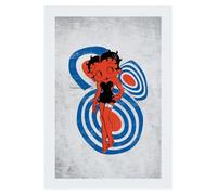 All+Every Betty Boop Oop A Doop Blue Circles A3 Print