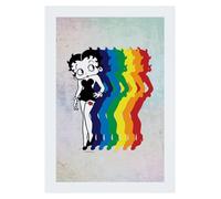 All+Every Betty Boop Rainbow Shadows Pride A3 Print