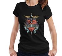 All+Every Bon Jovi Dagger Heart Logo Women's T-Shirt