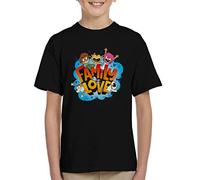 All+Every Boy, Girl, Dog, Cat, Mouse, Cheese Family Love Kid's T-Shirt Black