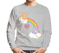 All+Every Care Bears 40th Anniversary Friend and Best Friend Bear Men's Sweatshirt Heather Grey
