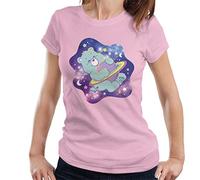 All+Every Care Bears Bedtime Bear Dreaming of Space Women's T-Shirt Light Pink