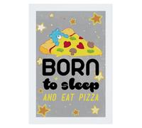 All+Every Care Bears Born To Sleep And Eat Pizza A3 Print