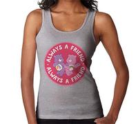 All+Every Care Bears Cheer Bear and Best Friend Bear Always A Friend Women's Vest