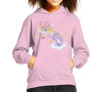 All+Every Care Bears Cheer Bear and Share Bear Unrolling A Rainbow Kid's Hooded Sweatshirt