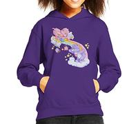 All+Every Care Bears Cheer Bear and Share Bear Unrolling A Rainbow Kid's Hooded Sweatshirt