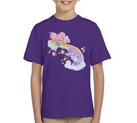 All+Every Care Bears Cheer Bear and Share Bear Unrolling A Rainbow Kid's T-Shirt