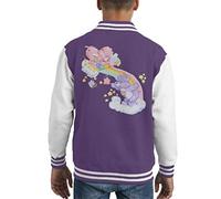 All+Every Care Bears Cheer Bear and Share Bear Unrolling A Rainbow Kid's Varsity Jacket