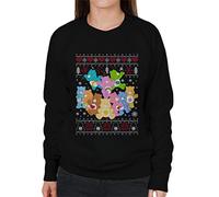 All+Every Care Bears Christmas The Original Care Bears Women's Sweatshirt Black
