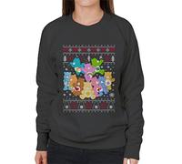 All+Every Care Bears Christmas The Original Care Bears Women's Sweatshirt Charcoal