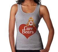 All+Every Care Bears Logo Tenderheart Bear Women's Vest Heather Grey