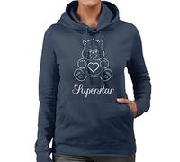 All+Every Care Bears Tenderheart Bear Superstar White Print Women's Hooded Sweatshirt