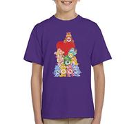 All+Every Care Bears The Original 10 Kid's T-Shirt Purple