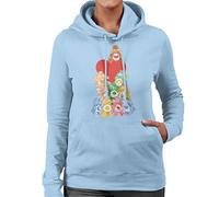 All+Every Care Bears The Original 10 Women's Hooded Sweatshirt Sky Blue