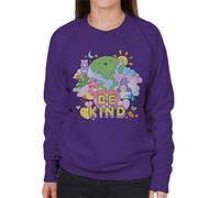All+Every Care Bears Unlock The Magic Be Kind On Earth Women's Sweatshirt Purple