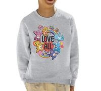 All+Every Care Bears Unlock The Magic Love All Kid's Sweatshirt Heather Grey