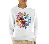 All+Every Care Bears Unlock The Magic Love All Kid's Sweatshirt White