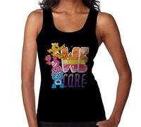 All+Every Care Bears Unlock The Magic We Care White Border Women's Vest