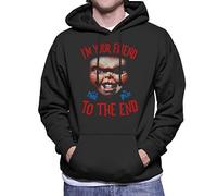 All+Every Chucky Im Your Friend To The End Men's Hooded Sweatshirt Black