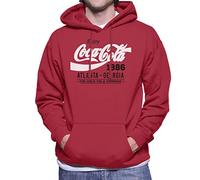 All+Every Coca Cola Black And White Classic Logo Men's Hooded Sweatshirt