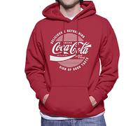 All+Every Coca Cola Circle Logo White Text Men's Hooded Sweatshirt
