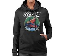 All+Every Coca Cola Santa and Truck Holidays are Coming Women's Sweatshirt Black