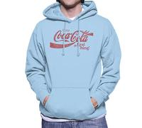 All+Every Coca Cola The Real Thing Men's Hooded Sweatshirt Sky Blue