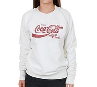 All+Every Coca Cola The Real Thing Women's Sweatshirt White