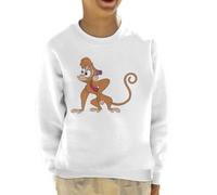 All+Every Disney Abu Smile Aladdin Kid's Sweatshirt White