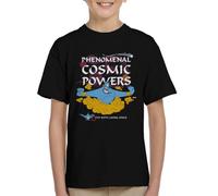 All+Every Disney Aladdin Phenomenal Cosmic Powers Genie Kid's T-Shirt Black