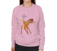 All+Every Disney Bambi Butterfly On Tail Women's Sweatshirt Light Pink